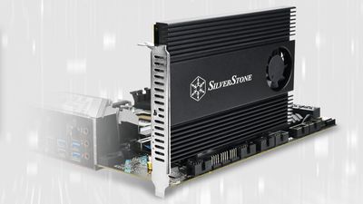 Silverstone supports four NVMe M.2 SSDs in a single-slot PCIe card