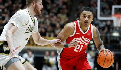 Ohio State basketball with furious comeback, holds on to upset Purdue on the road