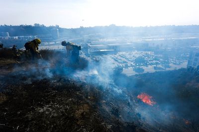 Fire risk and strong winds continue in Southern California with potential rain on the horizon