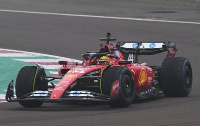 Lewis Hamilton pictured in Ferrari for first time after completing Fiorano test laps in front of fans