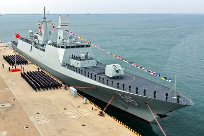 China's navy commissions new-generation frigate as competition rises with US and others