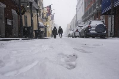 Rare Southern Snowstorm Blankets U.S. Gulf Coast