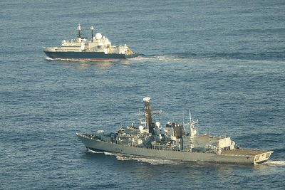 Royal Navy tracks Russian spy ship in English Channel as John Healey warns Putin: ‘We see you’