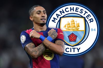 Manchester City in eye-watering bid for Barcelona star Raphinha: report