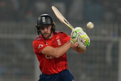 Jos Buttler shows England team-mates how it is done in first T20 against India