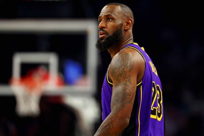 LeBron James becomes the second 40-year-old to record a triple double