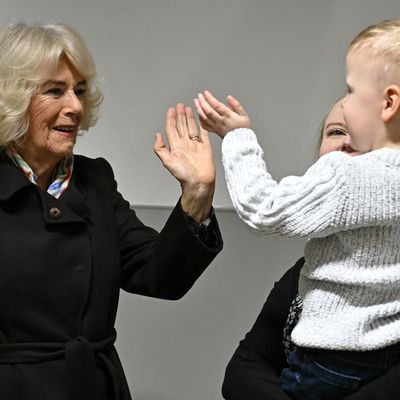 Queen Camilla Jokes Her Grandkids Are "Regular Visitors" to the Emergency Room During Hospital Visit