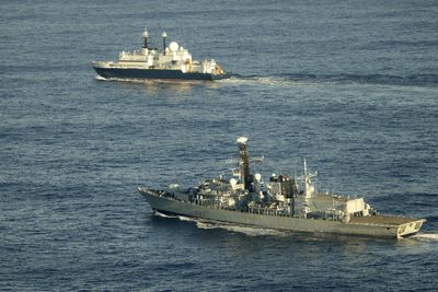 ‘We see you’: How a Russian spy ship prompted a UK scramble