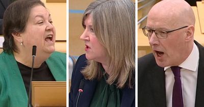 Raucous FMQs erupts as John Swinney accuses Jackie Baillie of lying about NHS