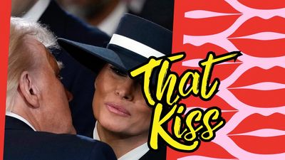 How Melania and Donald Trump’s awkward air kiss got everyone speculating