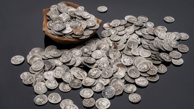 More than 1,300 coins buried buried during Roman emperor Nero's reign found in England