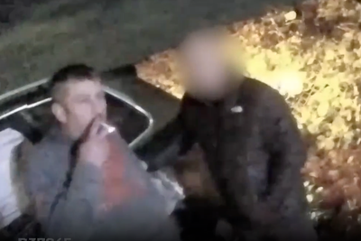 Moment ten-pint drink-driver confronted after leaving victim amputee