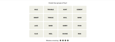 Connections hints, clues and answers on Friday, January 24 2025