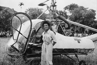 Valérie André, aviator and parachutist who became France's first female general, dies aged 102