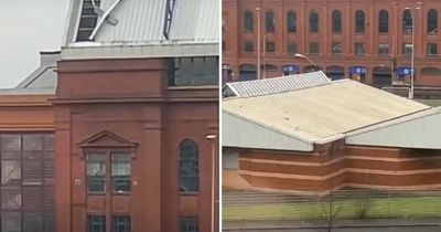 Rangers hit by Storm Éowyn as part of Ibrox roof flies off