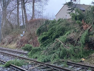 Storm Eowyn transport chaos extends into the weekend with more flights cancelled and railways closed