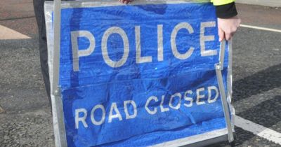 Motorway closed in both directions after electric pole catches fire