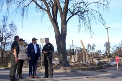 President Trump Visits California Wildfire Victims