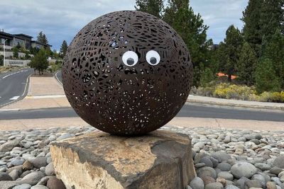 Man says he was behind some of the viral googly eyes on public art in Oregon