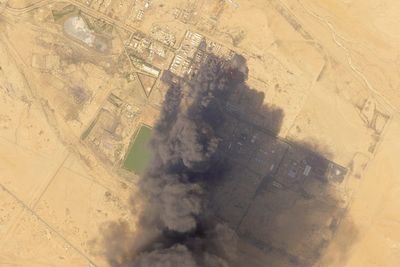 Fighting in Sudan's war sets ablaze the country's largest oil refinery, satellite photos show