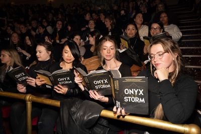 'Yes, Queen!' Fans gather at The Town Hall in Manhattan to cheer on author Rebecca Yarros