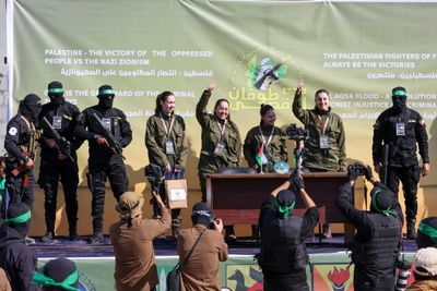 Hamas Parades Israeli Hostages At Slick Ceremony Before Release