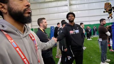 Cameras Capture Shedeur Sanders Dapping Up Giants HC Brian Daboll at Shrine Bowl