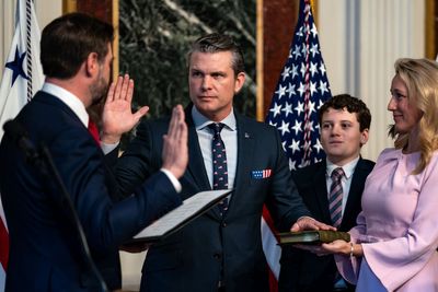 ‘We are American warriors’: Pete Hegseth gives troops their mission hours after being confirmed as Defense Secretary