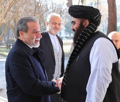 Iran's foreign minister meets the Taliban in the first visit to Kabul in 8 years