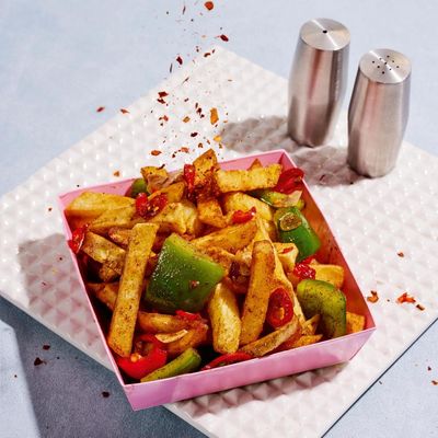 Salt ’n’ pepper chips, hash brown bhaji, hot honey and bacon mash – Poppy O’Toole’s potato recipes