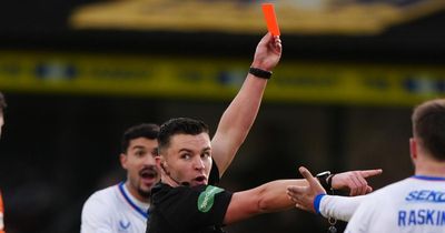 Chris Sutton shows support to Nick Walsh amid Rangers red card