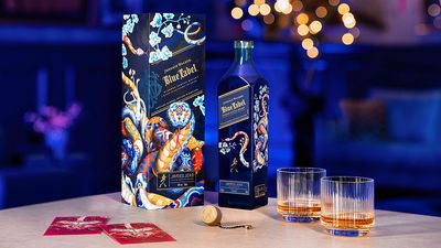 Artist rings in the Year of the Snake with striking lunar new year Johnnie Walker packaging design