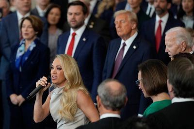 Carrie Underwood sees streaming numbers tumble after performing at Trump inauguration