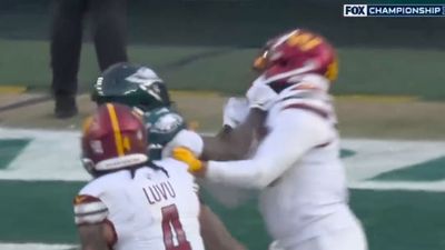 A.J. Brown, Marshon Lattimore Scuffle After Eagles TD vs. Commanders Late in First Half