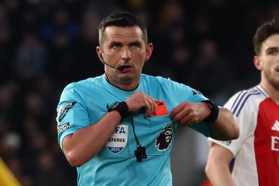 Police investigate 'threats and abuse' aimed at Michael Oliver after Arsenal red card controversy