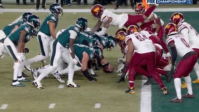 Commanders LB Frankie Luvu’s Dive to Stop Eagles’ Tush Push Led to Lots of Jokes