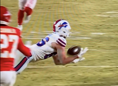 Dalton Kincaid was painfully close to catching Josh Allen’s desperation pass on fourth down