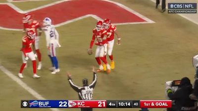 Patrick Mahomes Roasted for Embarrassingly Bad Spike Attempt After TD vs. Bills