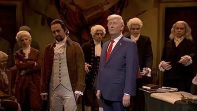 Lin-Manuel Miranda And Founding Fathers Spoofed On SNL