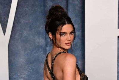 Kendall Jenner walks in Schiaparelli’s Paris Haute Couture show