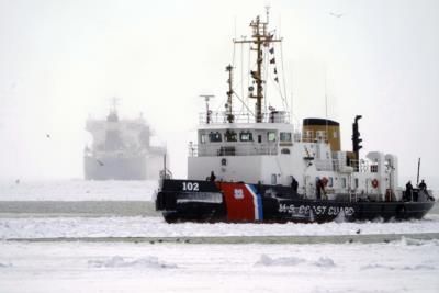 Freighter Freed From Ice On Lake Erie, Heads To Canada