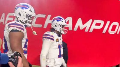 Josh Allen’s Sad Walk Off Field After Loss to Chiefs Came With Very Awkward Timing