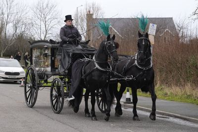 Steps star Ian ‘H’ Watkins and UK Drag Race stars attend The Vivienne’s funeral