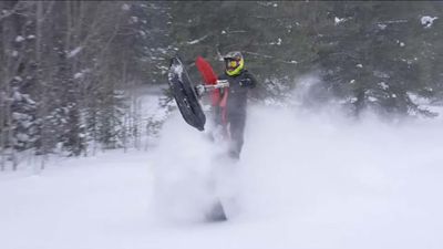 Watch a Stark Varg Perform Better as a Snow Bike Than a Dirt Bike