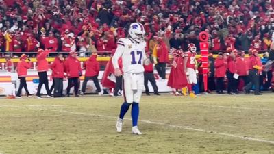 Sideline View of Josh Allen’s Immediate Reaction to Bills' Final Play is Heartbreaking