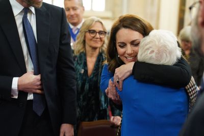 Kate hugs Holocaust survivors at remembrance event in London