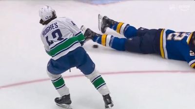 Canucks' Quinn Hughes Pulled off Mesmerizing Assist Under the Legs of Diving Defender