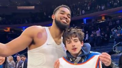 Timothée Chalamet Made One Fan’s Day After Watching the Knicks at MSG