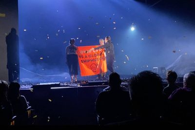 Watch: Just Stop Oil activists disrupt West End show starring Sigourney Weaver