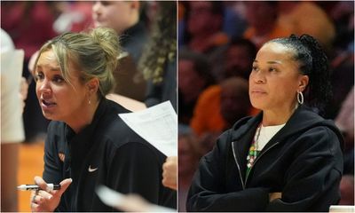 Dawn Staley praised Tennessee’s Kim Caldwell for returning 1 week after giving birth